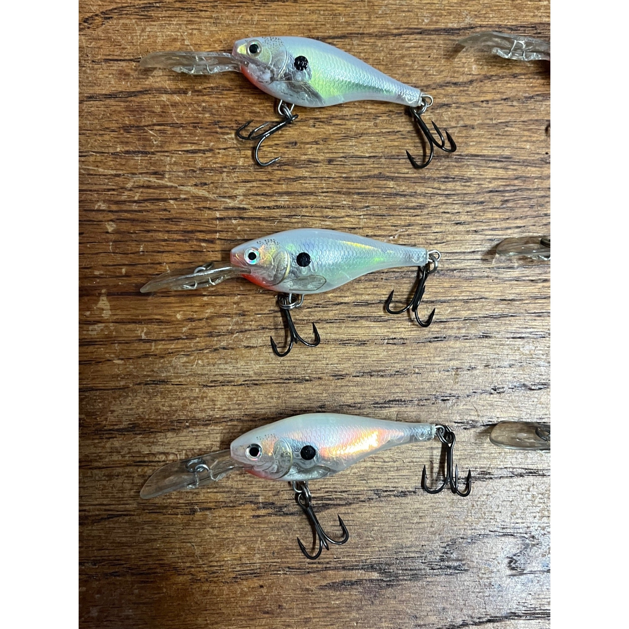 Rapala Glass Shad Raps Fishing Lures Lot (6) Used Vintage Bait #5