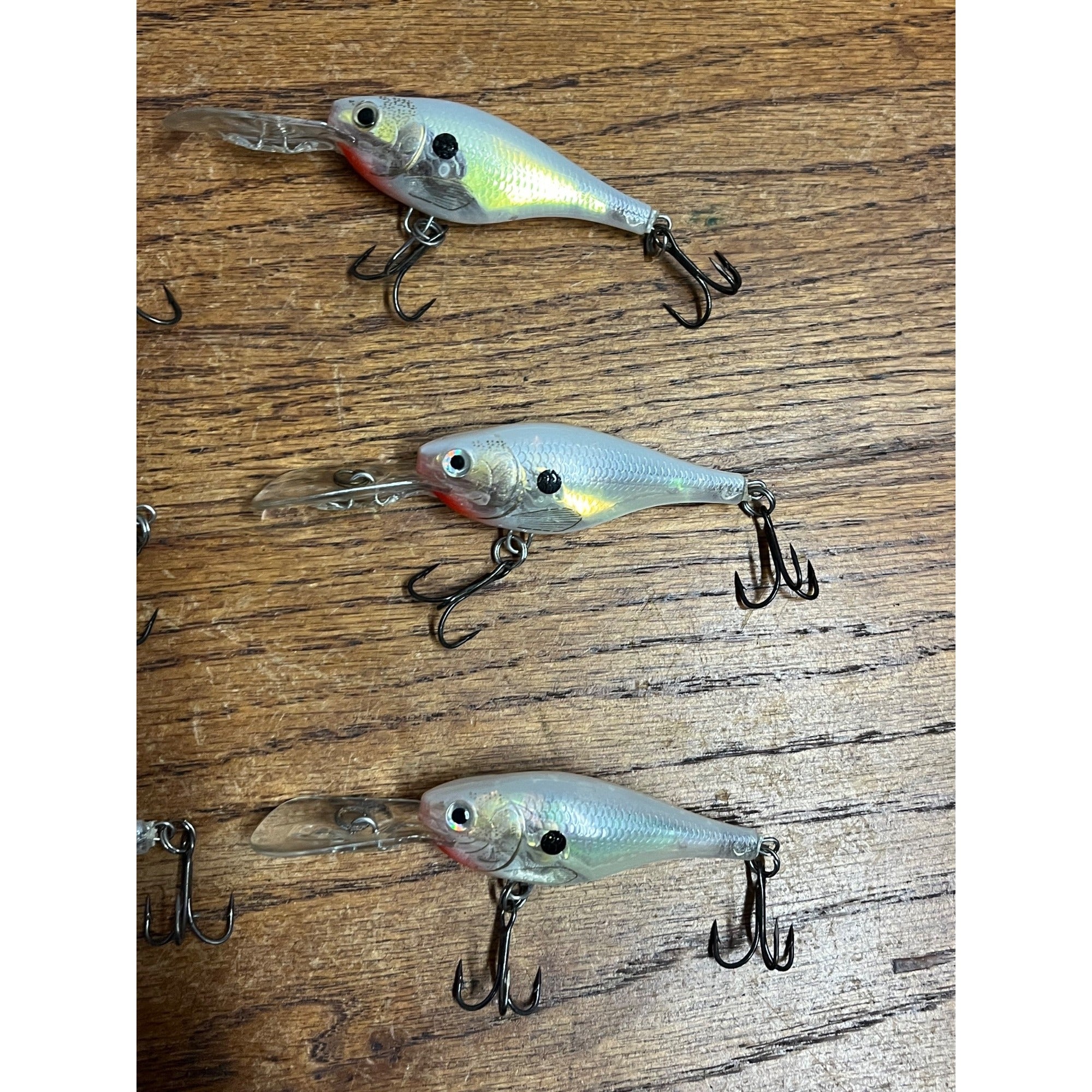 Rapala Glass Shad Raps Fishing Lures Lot (6) Used Vintage Bait #5