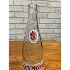 Vintage Seymour Beverages ACL 16oz Clear Glass Soda Bottle Wisconsin Wis WI