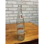 Vintage Seymour Beverages ACL 16oz Clear Glass Soda Bottle Wisconsin Wis WI