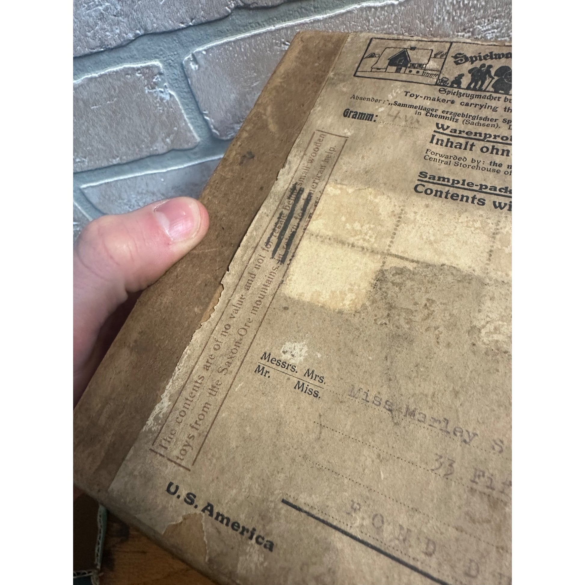 RARE Antique German Miniature Wood SAMPLE Toys Saxon Ore Mountains Erzgebirge