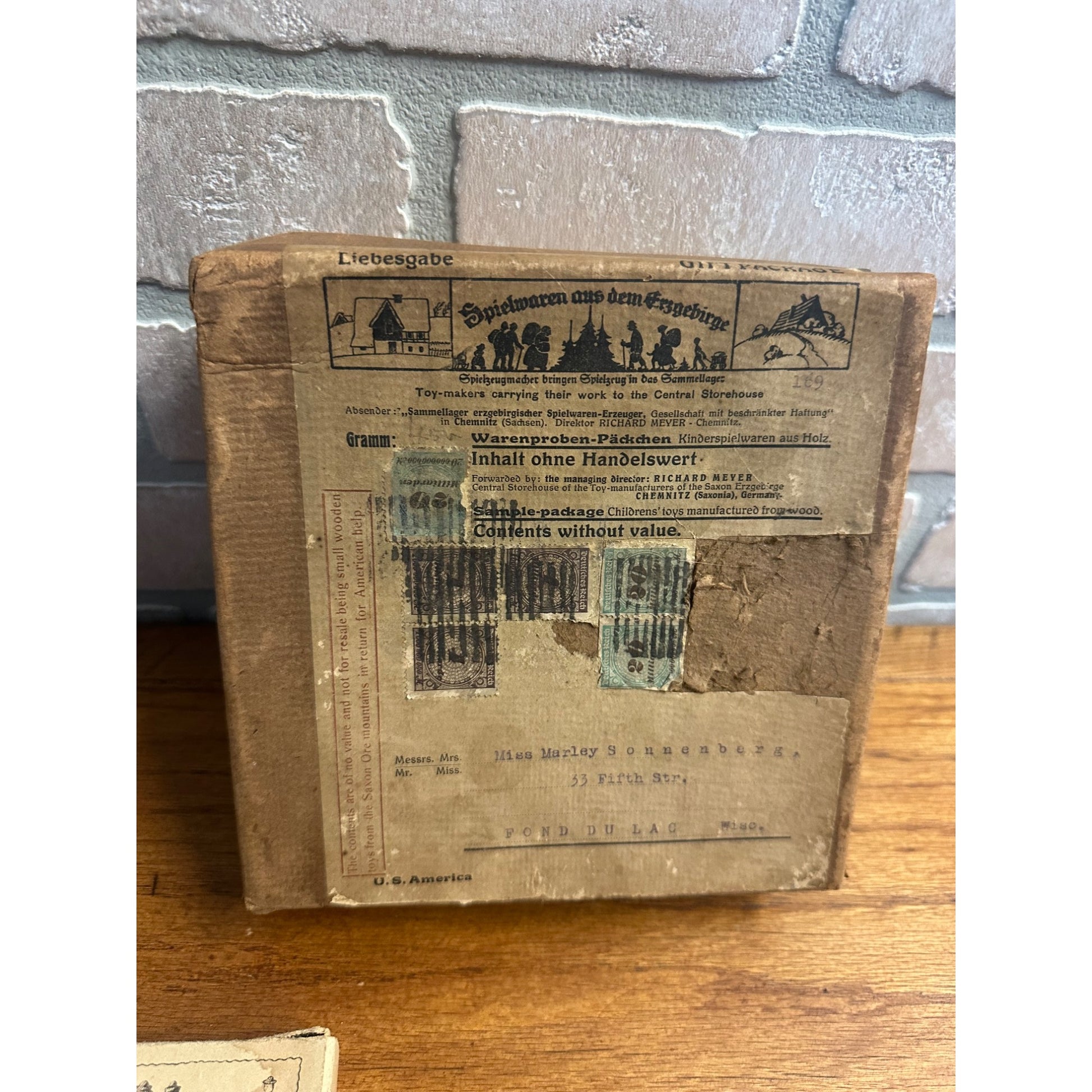 RARE Antique German Miniature Wood SAMPLE Toys Saxon Ore Mountains Erzgebirge