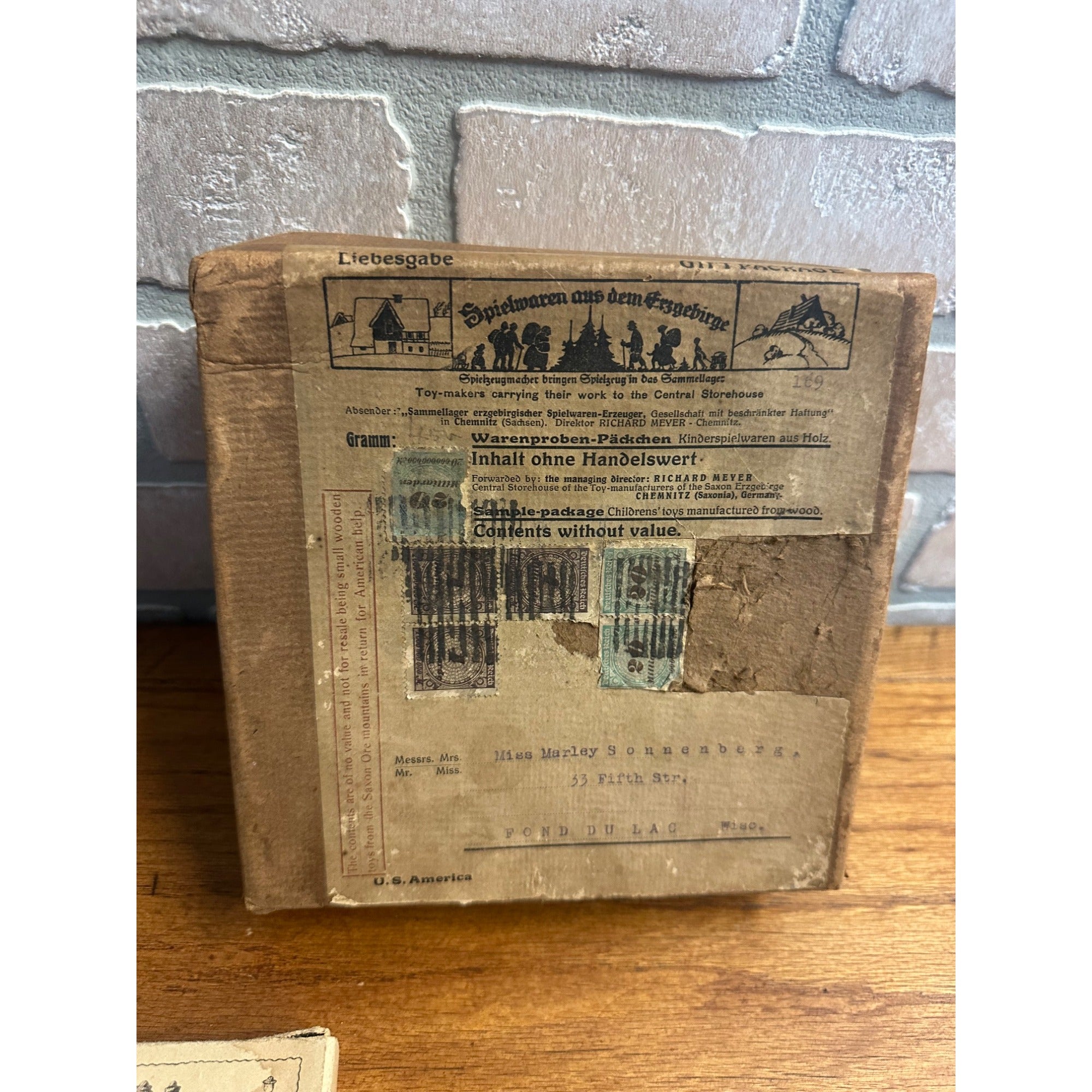 RARE Antique German Miniature Wood SAMPLE Toys Saxon Ore Mountains Erzgebirge