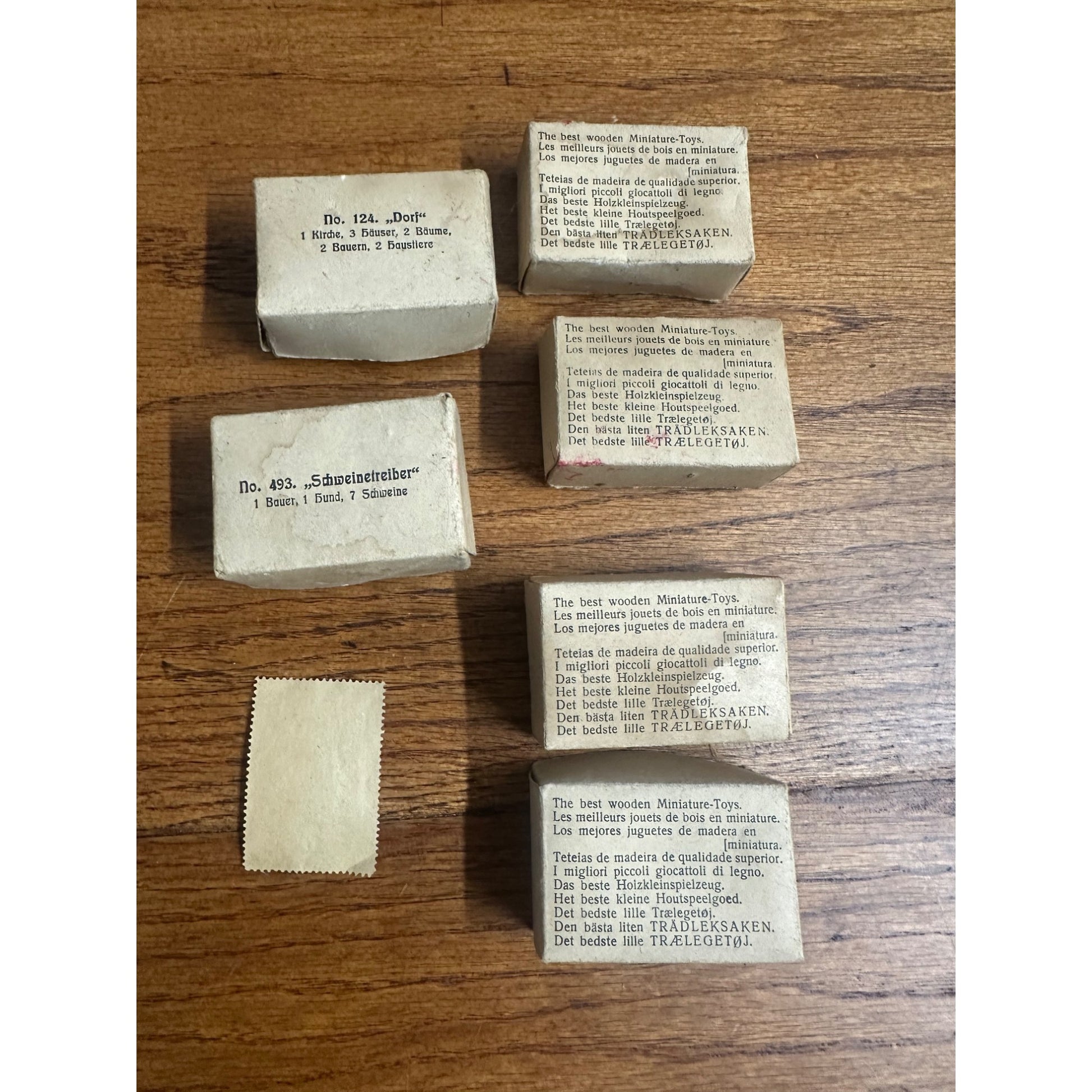 RARE Antique German Miniature Wood SAMPLE Toys Saxon Ore Mountains Erzgebirge