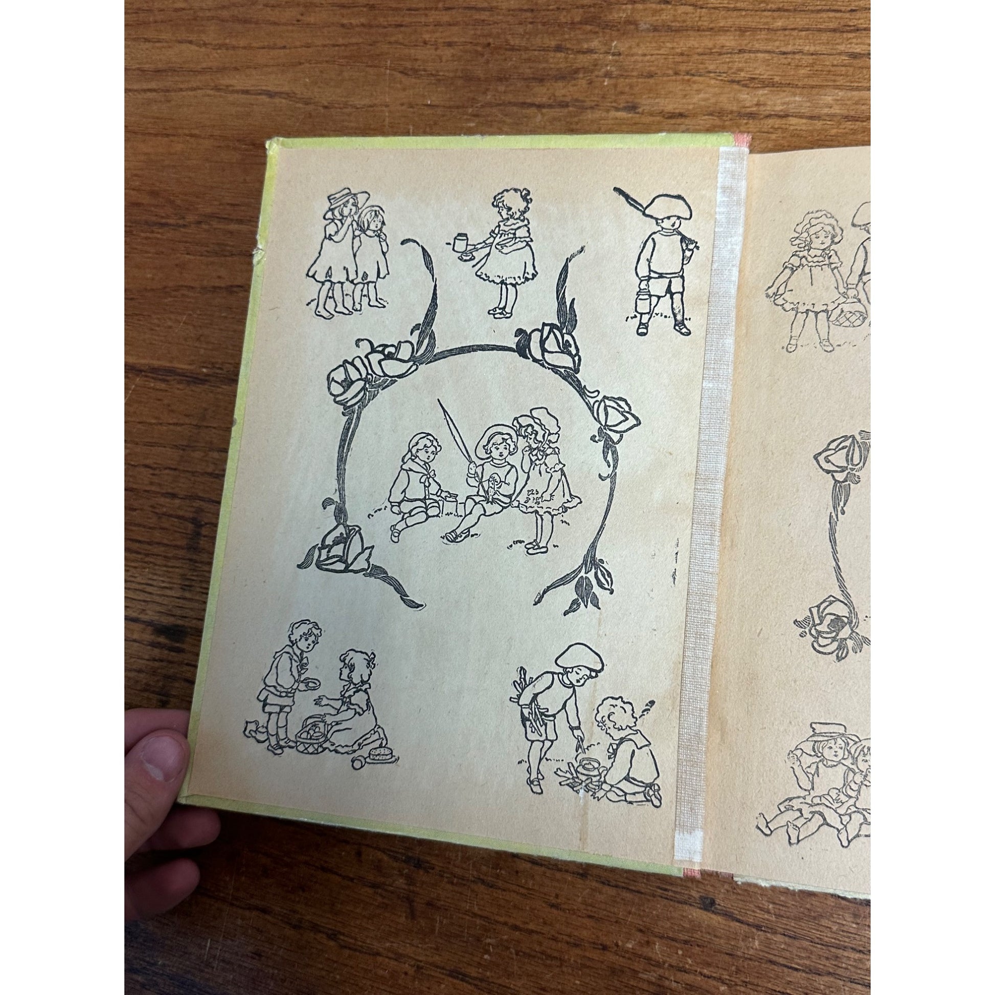 Antique 1880s Aesops Fables Children's Book Illustrated M.A. Donohue Hardcover