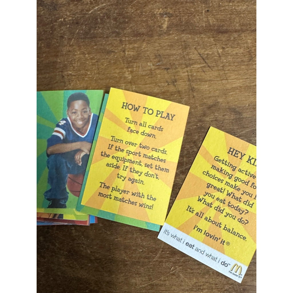 McDonalds "Sport Match Game" Happy Meal Toy Prize (2006)