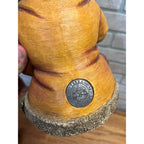 Vintage Resin Laaf Garden Statue Gnome or Elf With Bee on Nose Circa 1997 Holland Design Terra Lavartica Sculpture