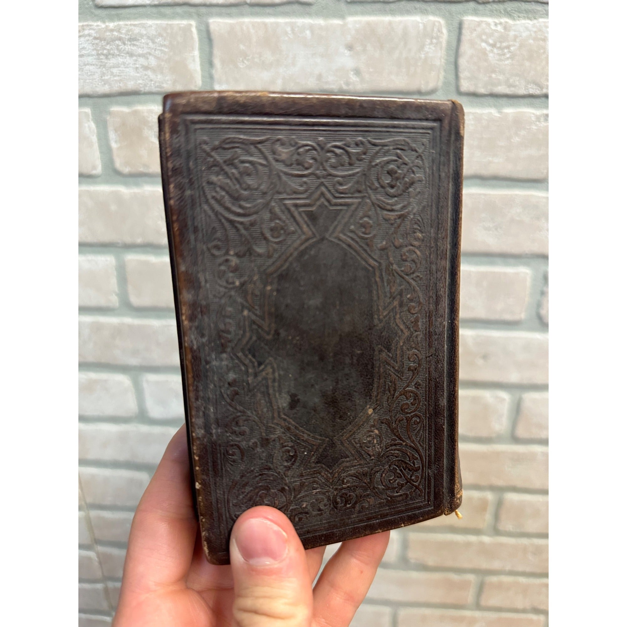 Antique c1890s Evangelical Lutheran Song Book Hymnal Hardcover German