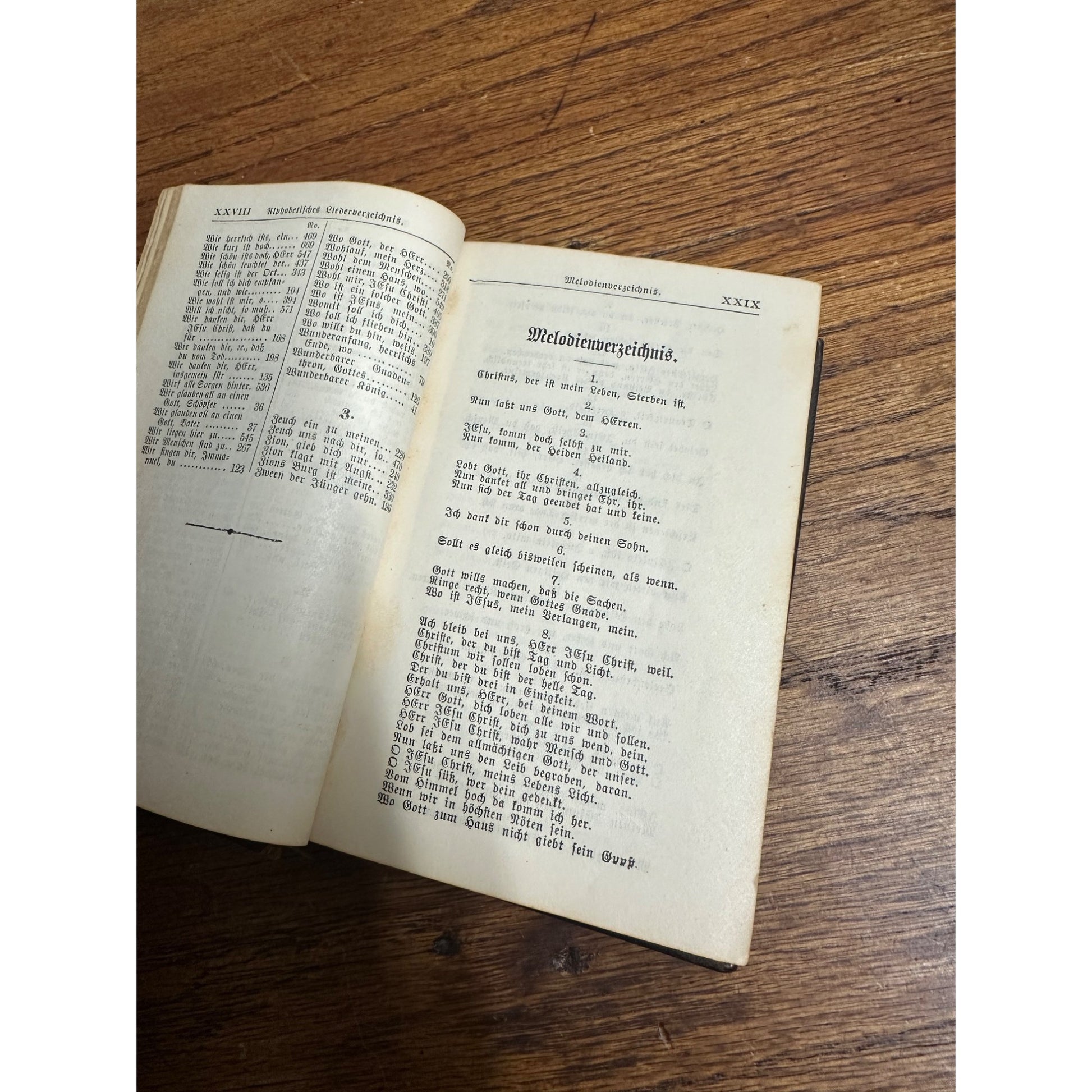 Antique c1890s Evangelical Lutheran Song Book Hymnal Hardcover German