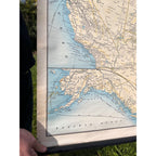 Vintage 1951 Milwaukee Road Chicago Milwaukee St. Paul & Pacific Railroad Map