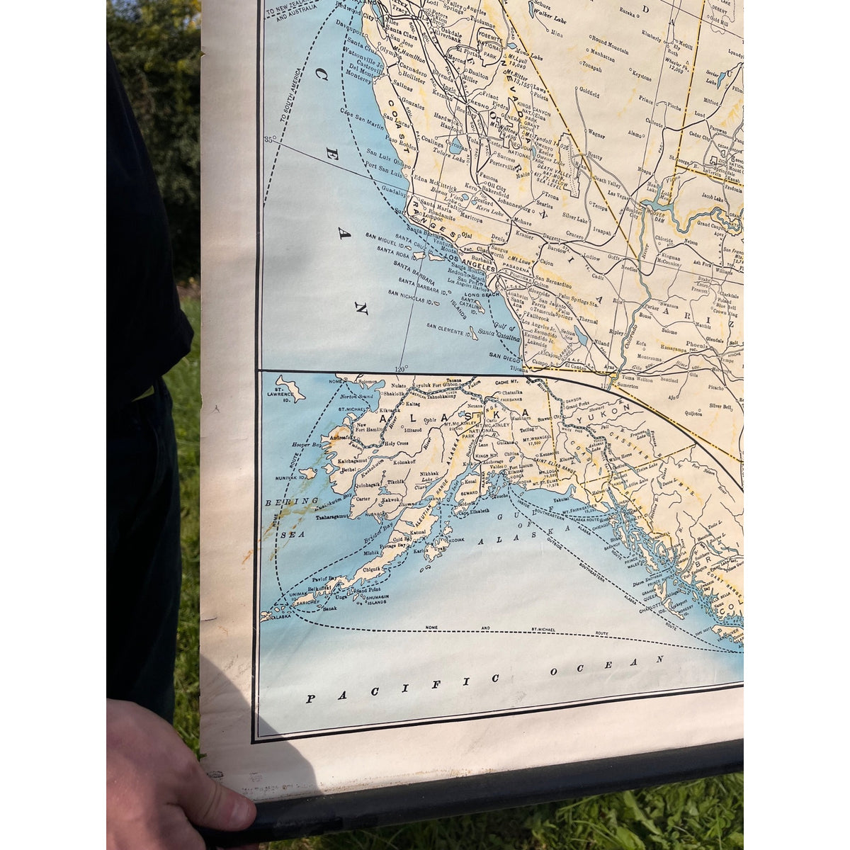 Vintage 1951 Milwaukee Road Chicago Milwaukee St. Paul & Pacific Railroad Map