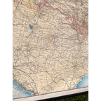 Vintage 1951 Milwaukee Road Chicago Milwaukee St. Paul & Pacific Railroad Map
