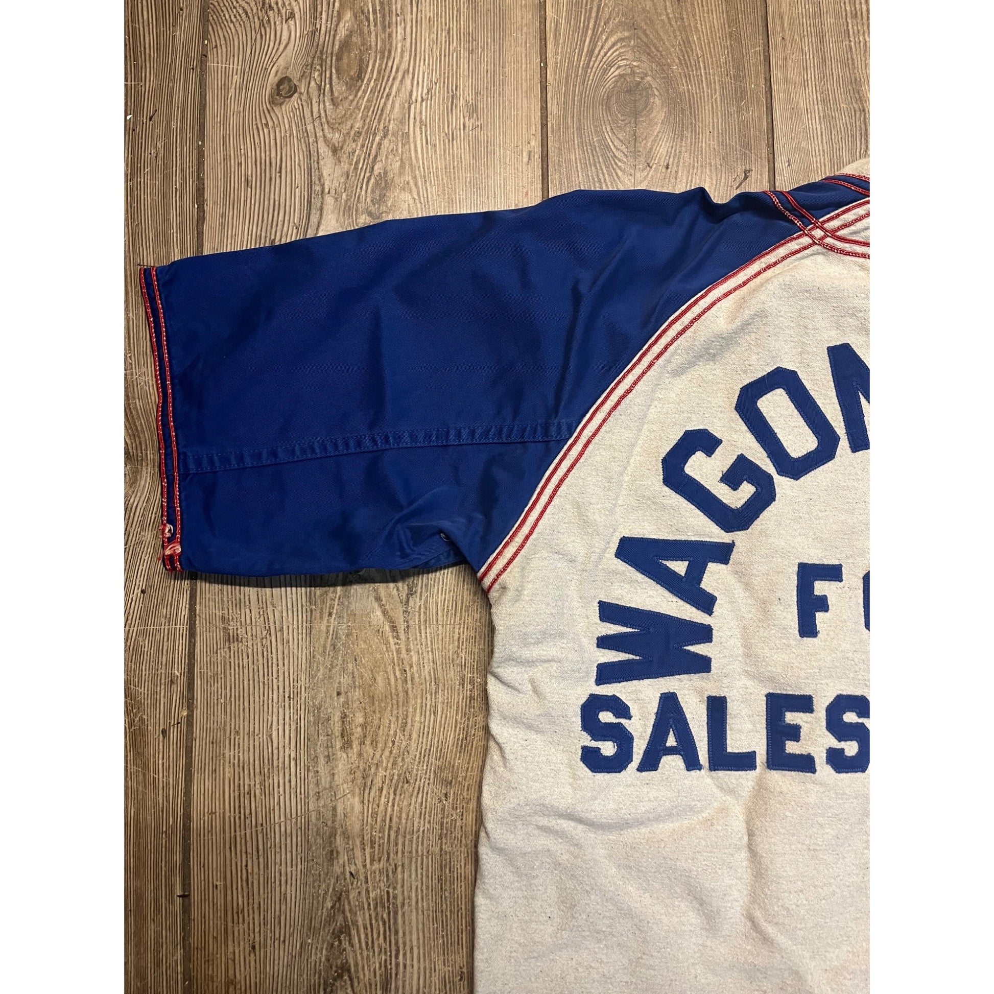 Vintage Early Baseball Uniform Caledonia Wis Ford Wagon Works Sales Service Advertising