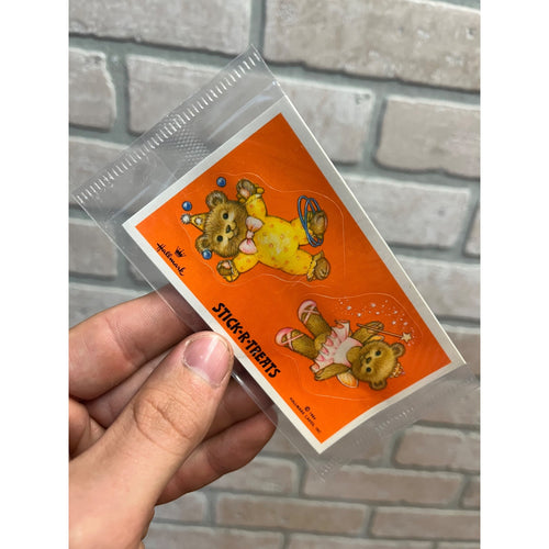 Vintage Halloween Stick-R-Treats Bears Hallmark 1984 Stickers NEW Sealed