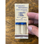 Vintage FULL Matchbook Advertising - Stateson's Restaurant - Fond du Lac, Wis.