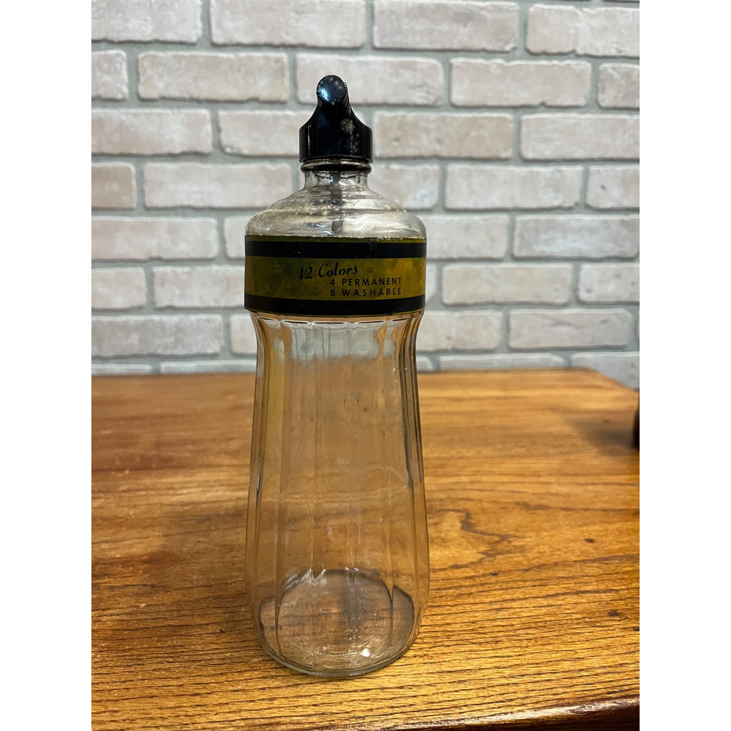 Vintage 1930s Sheaffers Skrip Writing Fluid 32oz Ink Labeled Bottle