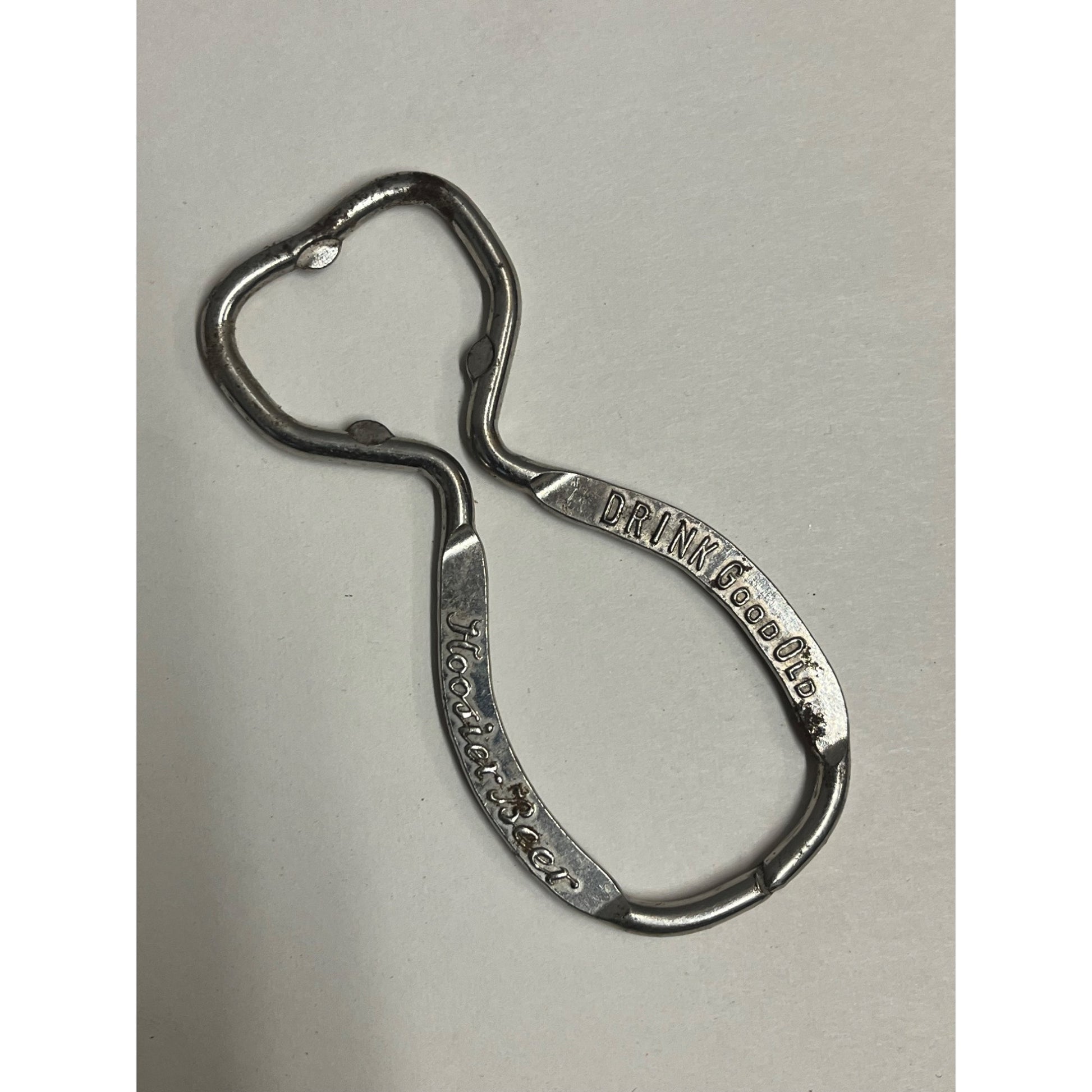 Vintage Hoosier Beer Bottle Opener Indiana Wire Advertising Barware
