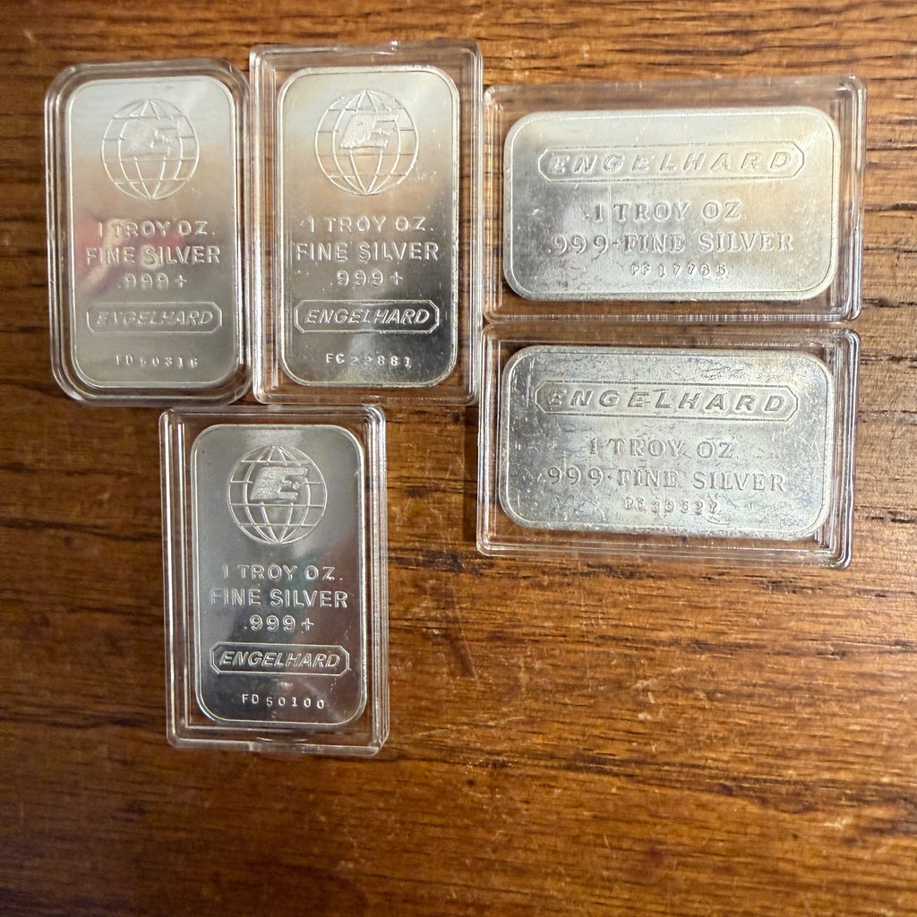 Engelhard .999 Pure Silver Bullion Bar Random Selection