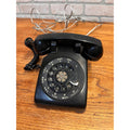 Vintage Western Electric Bell System Black Plastic Tabletop Rotary Telephone New York, USA