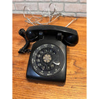Vintage Western Electric Bell System Black Plastic Tabletop Rotary Telephone New York, USA