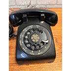 Vintage Western Electric Bell System Black Plastic Tabletop Rotary Telephone New York, USA
