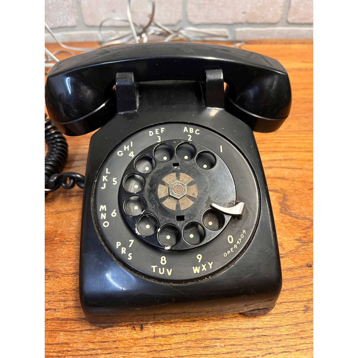 Vintage Western Electric Bell System Black Plastic Tabletop Rotary Telephone New York, USA