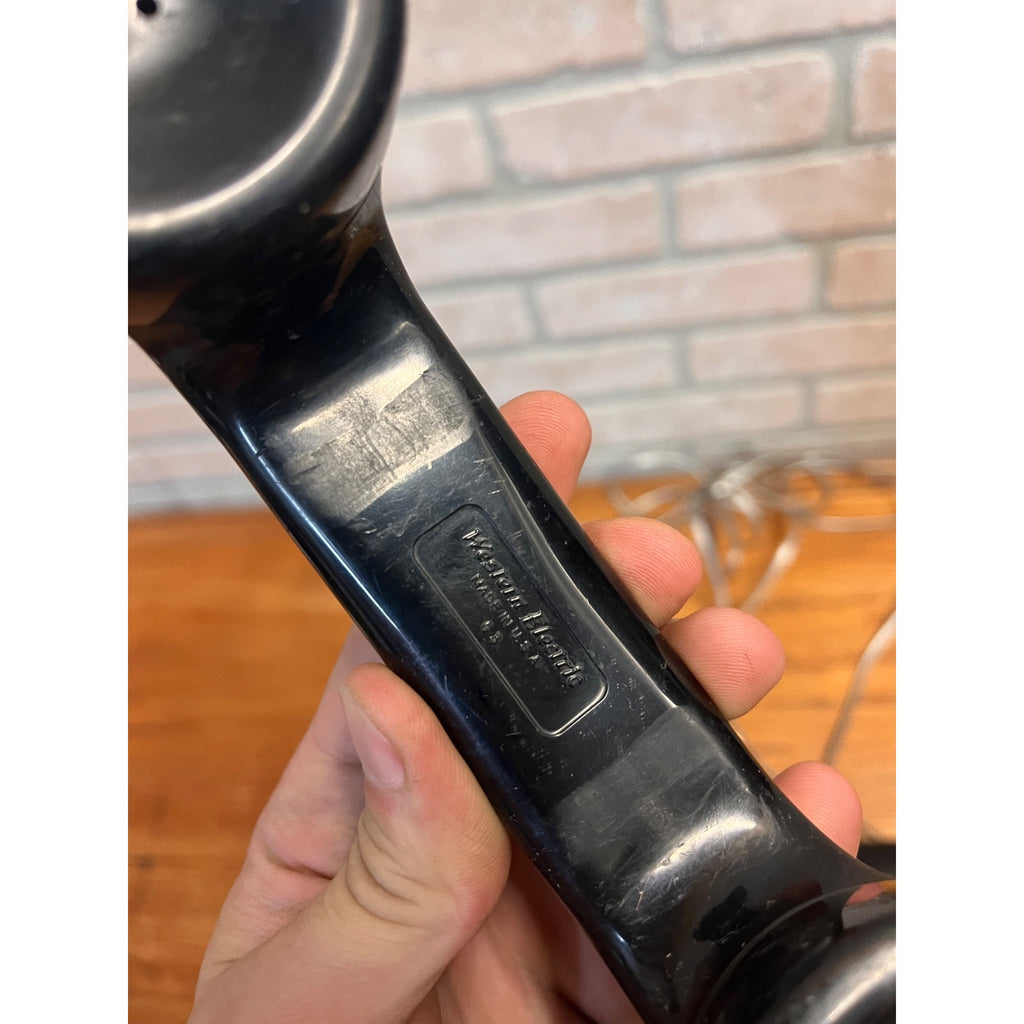 Vintage Western Electric Bell System Black Plastic Tabletop Rotary Telephone New York, USA