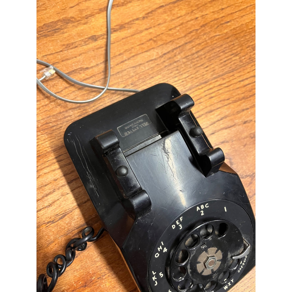 Vintage Western Electric Bell System Black Plastic Tabletop Rotary Telephone New York, USA