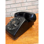 Vintage Western Electric Bell System Black Plastic Tabletop Rotary Telephone New York, USA