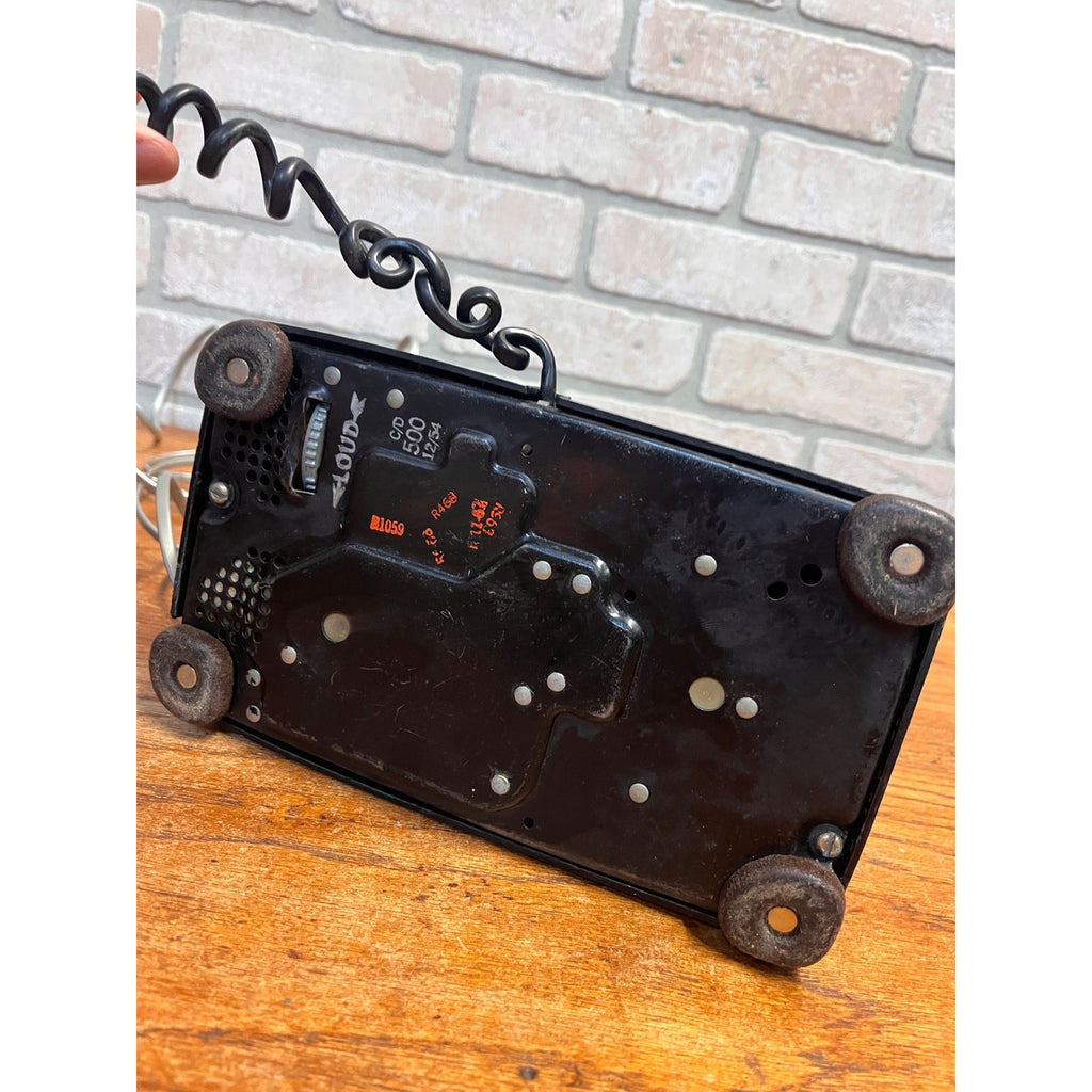 Vintage Western Electric Bell System Black Plastic Tabletop Rotary Telephone New York, USA