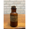 Antique Vintage Merck & Co. Pharmacy Medicine Bottle Amber Glass w/ Label