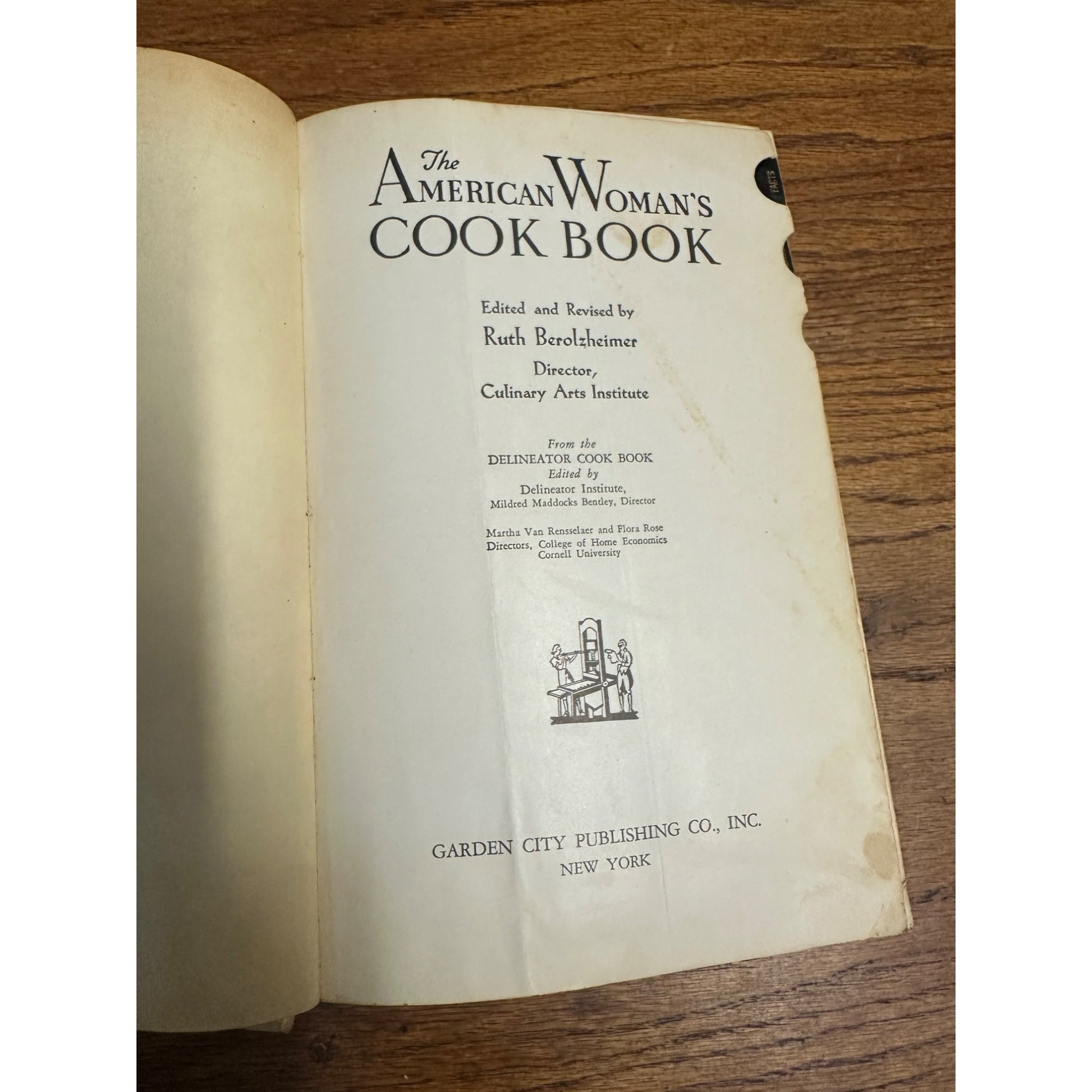 The American Woman's Cookbook Ruth Berolzheimer 1940 Vintage WWII Era