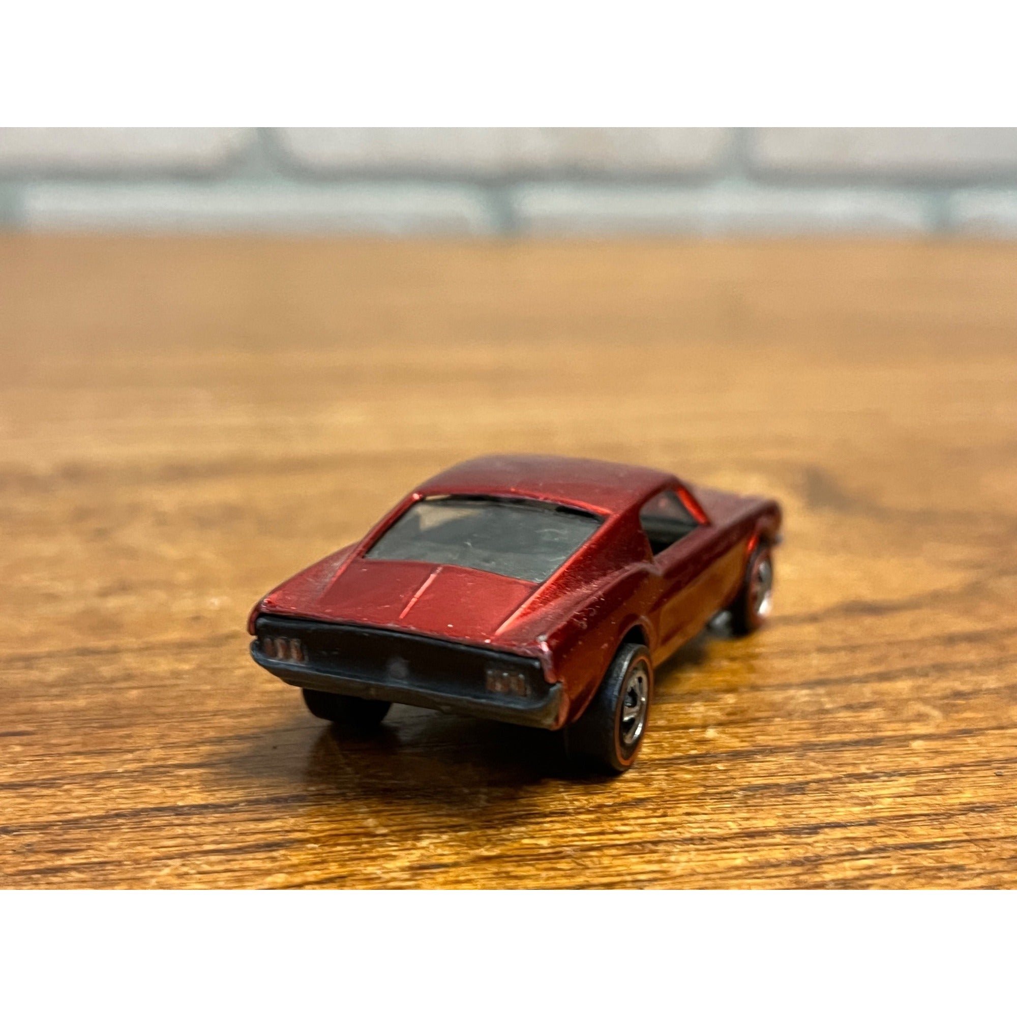 1968 Hot Wheels Redline Custom Mustang Red US -- EXCELLENT MINTY