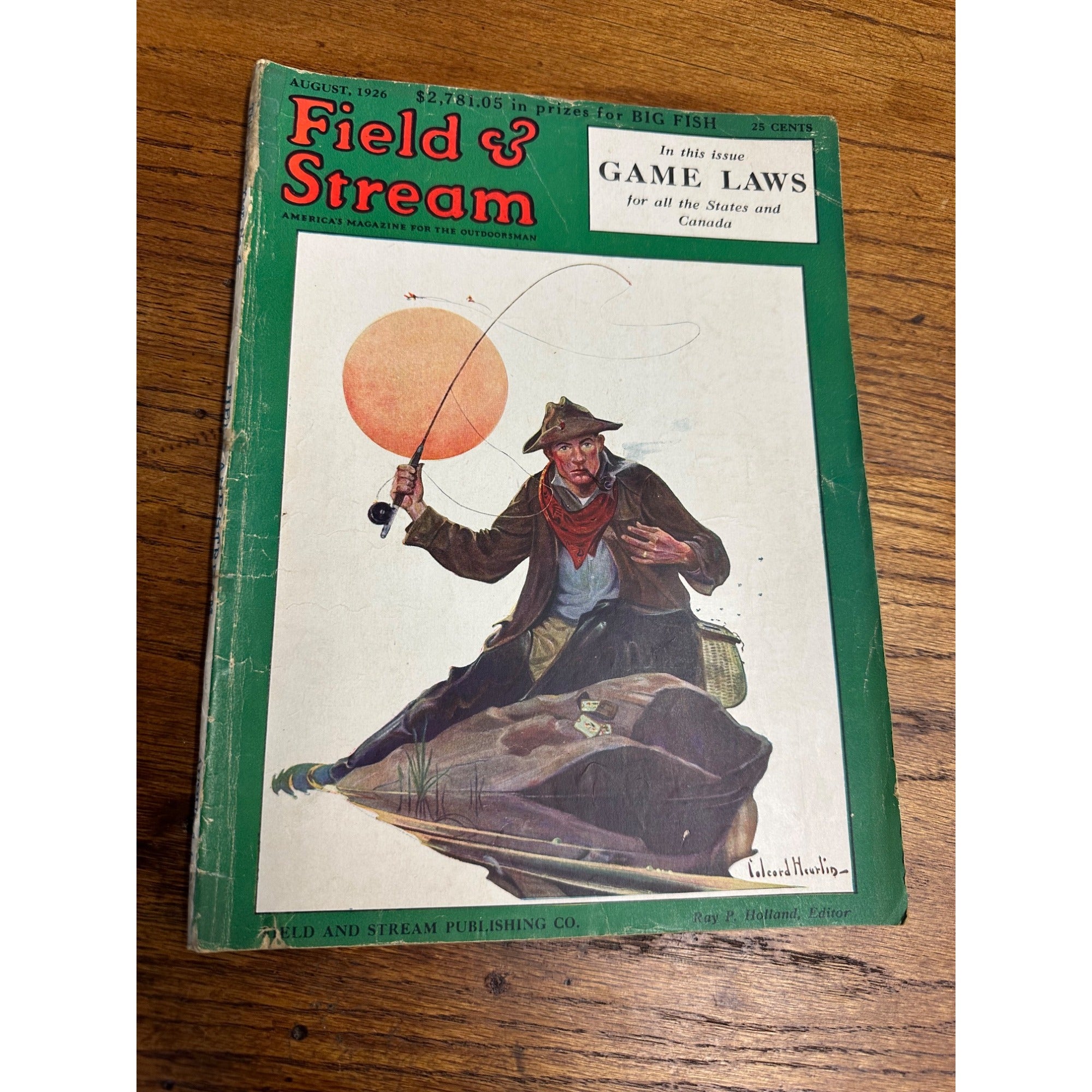 Vintage Field & Stream Outdoorsman Magazine (August 1926) No 4 Hunting Fishing