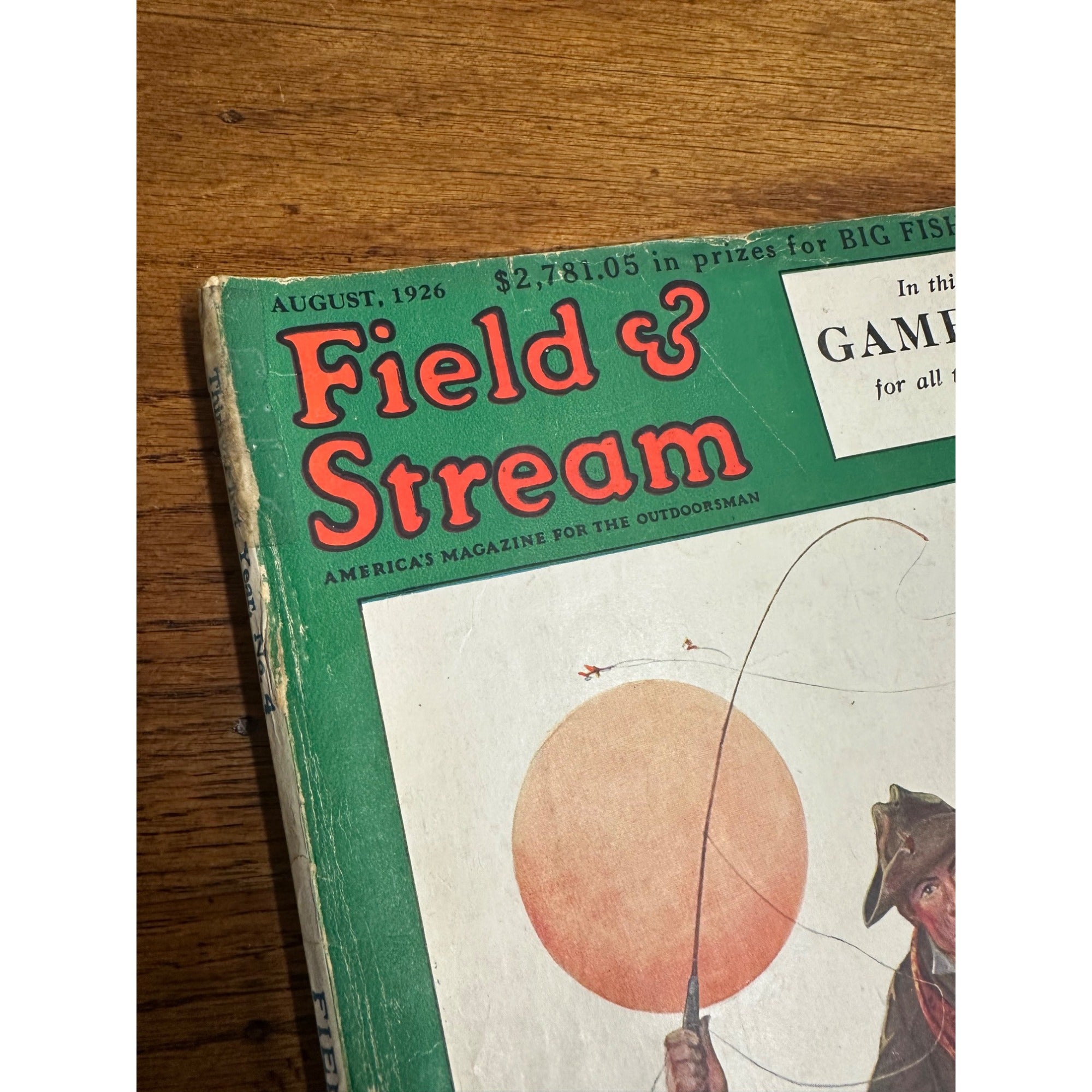 Vintage Field & Stream Outdoorsman Magazine (August 1926) No 4 Hunting Fishing