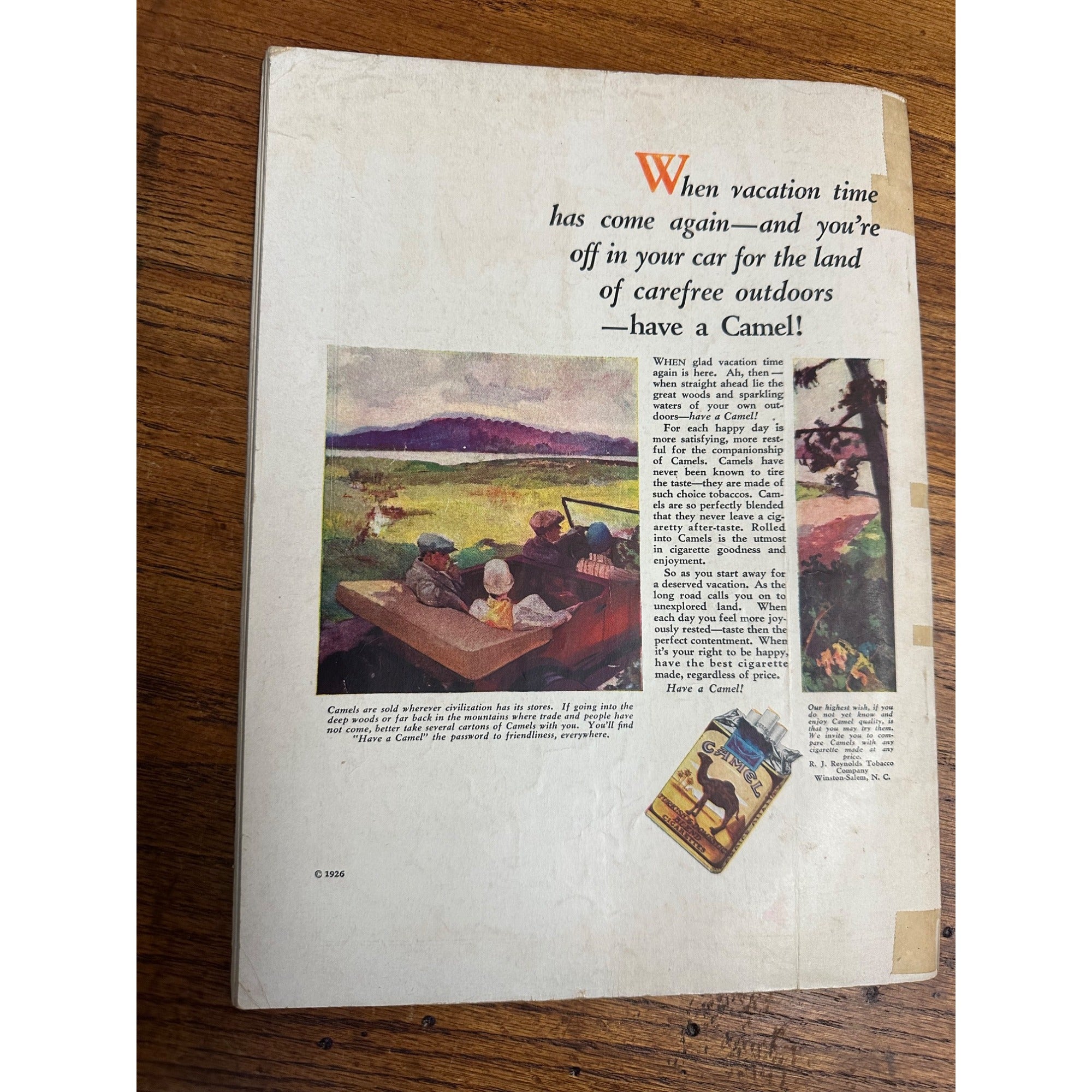 Vintage Field & Stream Outdoorsman Magazine (August 1926) No 4 Hunting Fishing