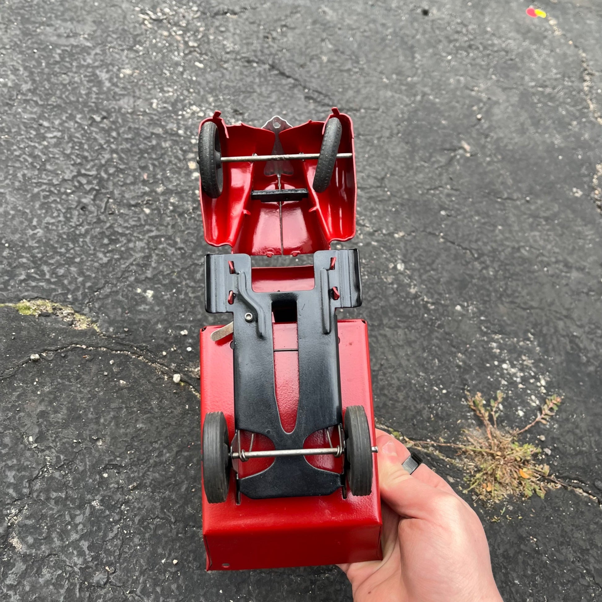 Vintage Marx Wyandotte Red Dump Truck Pressed Steel Toy