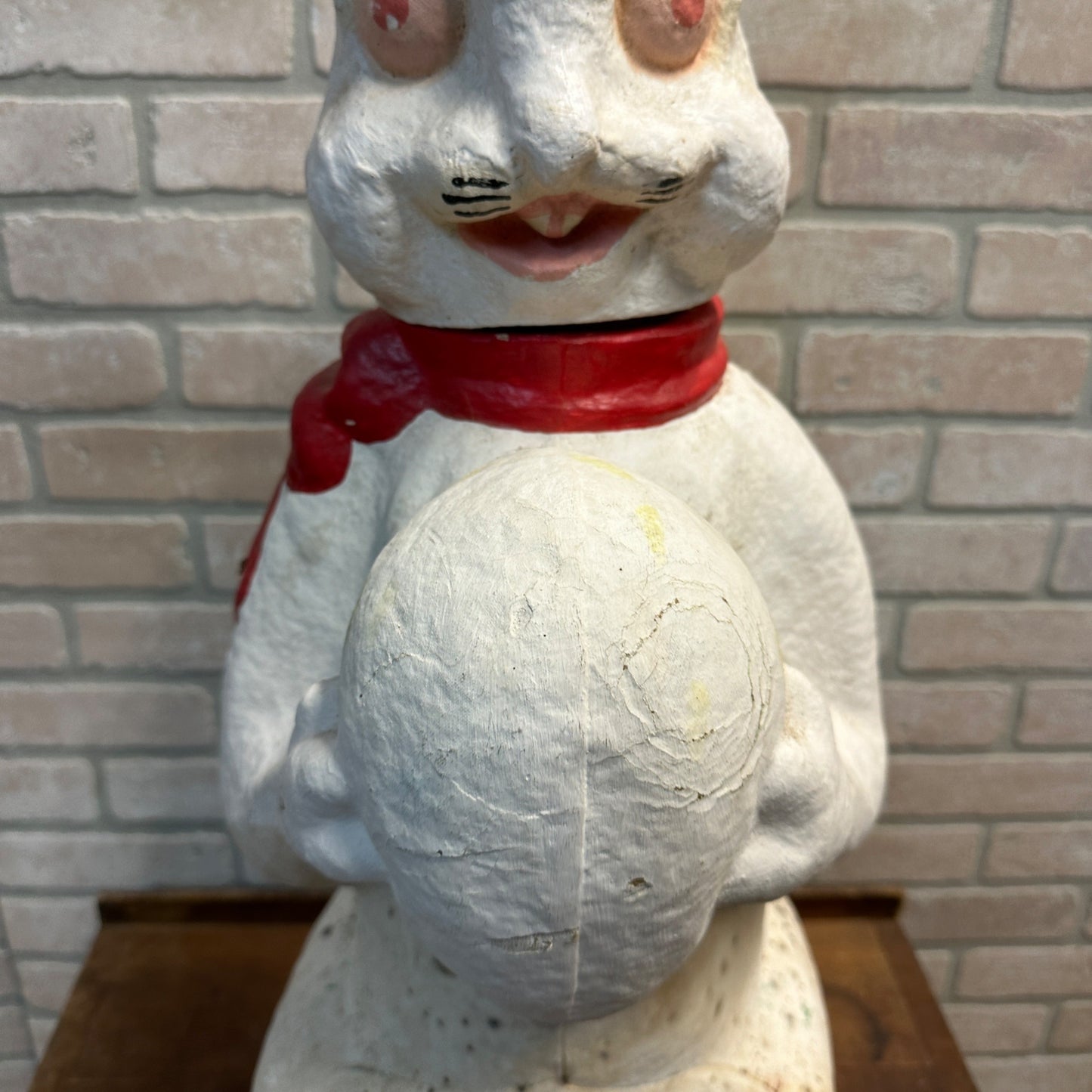 RARE Vintage Easter Bunny 3ft Store Display Pulp Paper Mache Composition