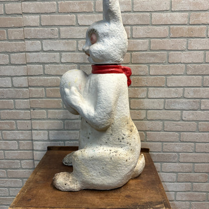 RARE Vintage Easter Bunny 3ft Store Display Pulp Paper Mache Composition