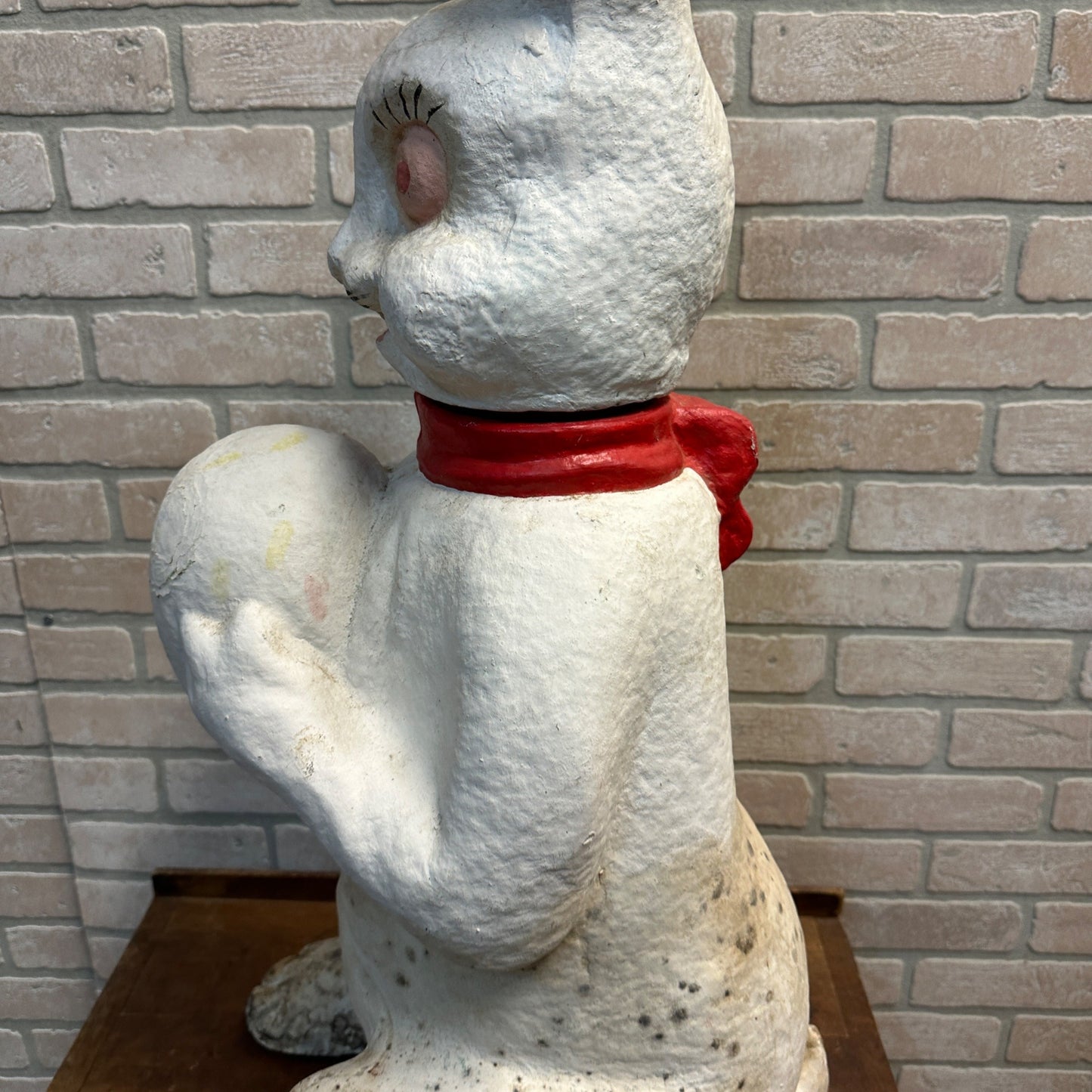 RARE Vintage Easter Bunny 3ft Store Display Pulp Paper Mache Composition