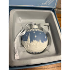 Wedgwood Night Sky Bauble Jasperware Blue and White Xmas Ornament + Box 40035063