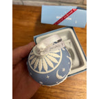 Wedgwood Night Sky Bauble Jasperware Blue and White Xmas Ornament + Box 40035063