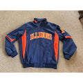Majestic University of Illinois Fighting Illini Therma Jacket Mens Size XL Blue