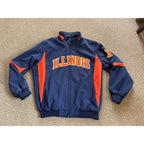 Majestic University of Illinois Fighting Illini Therma Jacket Mens Size XL Blue