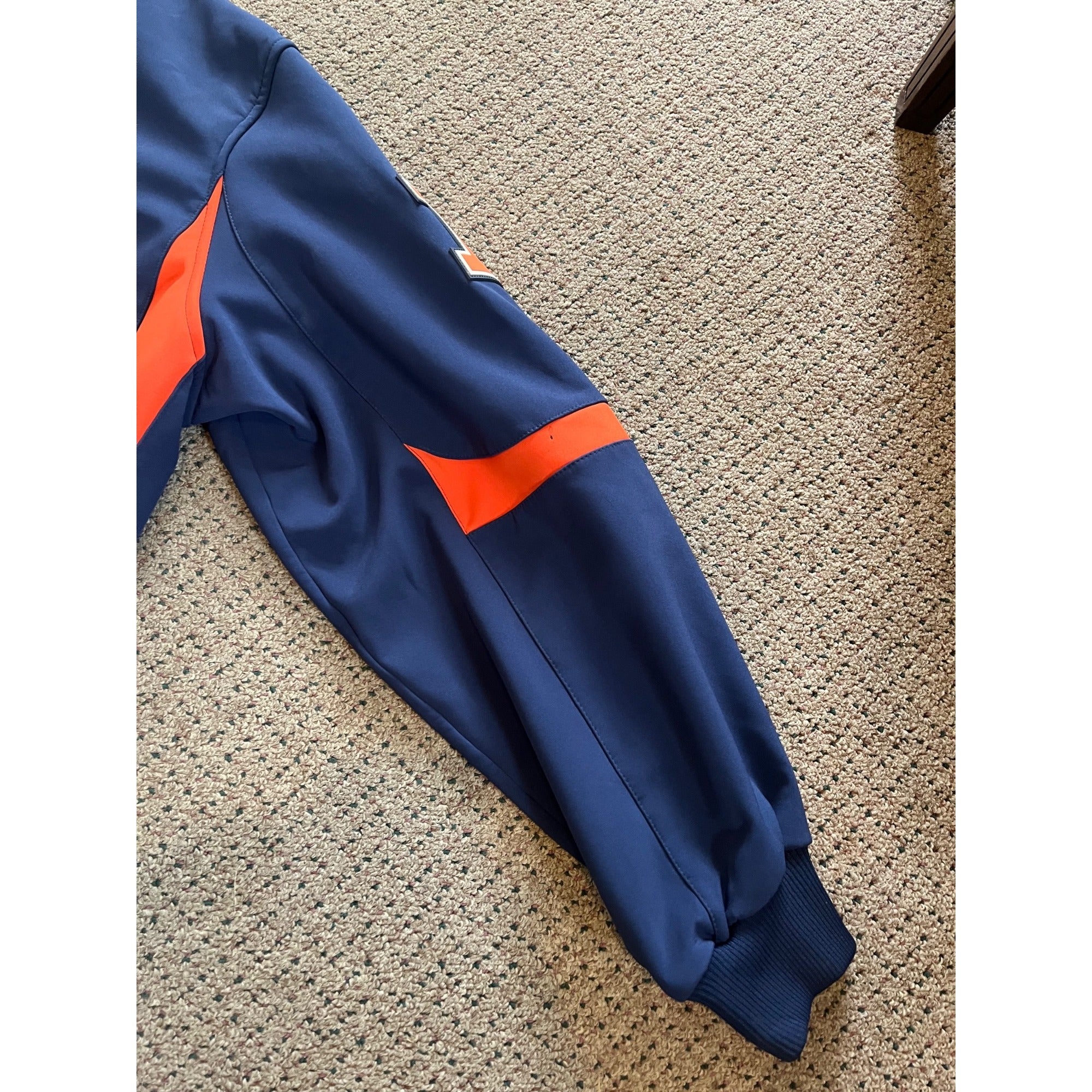 Majestic University of Illinois Fighting Illini Therma Jacket Mens Size XL Blue