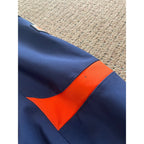Majestic University of Illinois Fighting Illini Therma Jacket Mens Size XL Blue