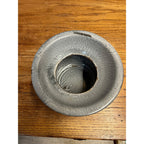 Antique Primitive Grey Graniteware Enamelware Spittoon Saloon Bar Farmhouse Kitchen Decor