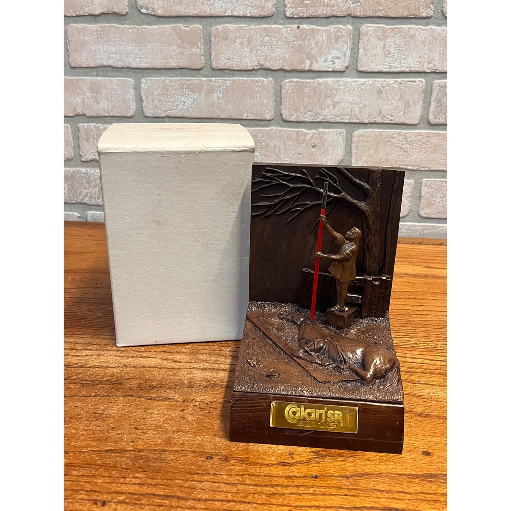 Vintage RARE Pharmaceutical Rep Calan SR Verapamil LTD ED Sculpture-Bookend