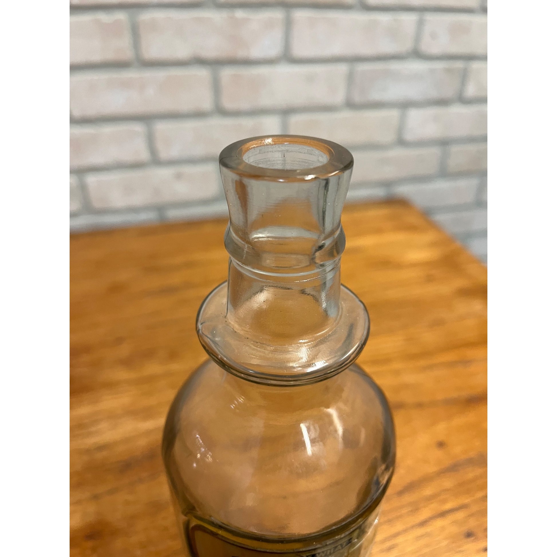 Vintage John Graf Lemon Life Glass Label Soda Syrup Decanter Bottle Milwaukee