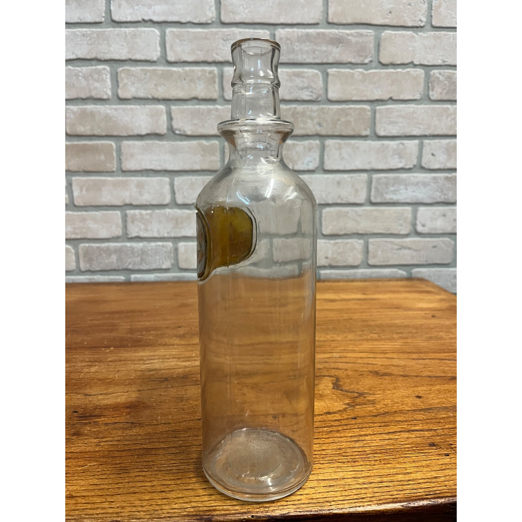 Vintage John Graf Lemon Life Glass Label Soda Syrup Decanter Bottle Milwaukee